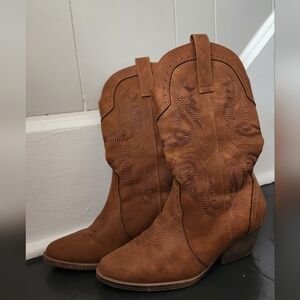 Brown Western Cowboy Boots